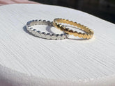 Flat circle stackable rings - Sky’s Gem Box
