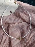 White seed bead seashell choker - Sky’s Gem Box