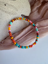 Kids- Colorful Matte Czech Glass Bead Bracelet - Sky’s Gem Box