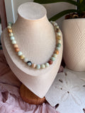 Sea Breeze Round Amazonite Necklace - Sky’s Gem Box