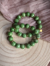 Chunky Green Agate Bracelet