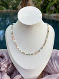 Colorful Agate and Pearl Necklace - Sky’s Gem Box