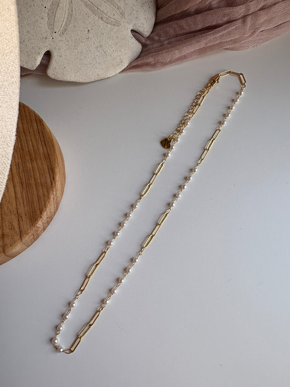 Dainty pearl Chain - Sky’s Gem Box
