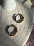 Two tone Chunky Hoops