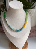 Green tones Agate Necklace 2 - Sky’s Gem Box