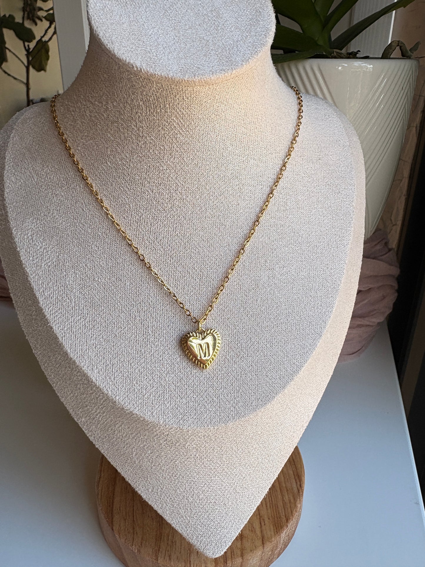 Heart Initial Pendant