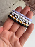Kids- Matte Boo Halloween Bracelet - Sky’s Gem Box