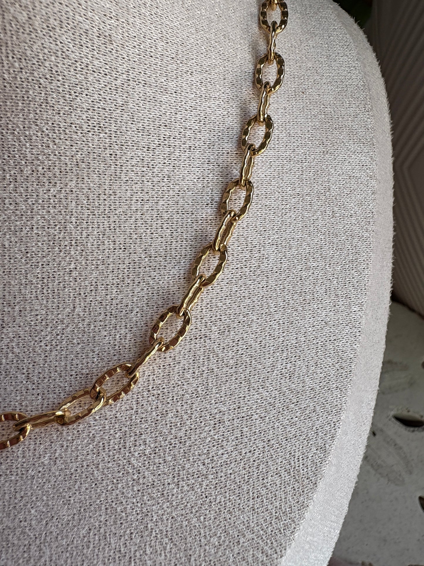 Hammered Oval Chain