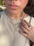 Bubble Letter Necklace - Sky’s Gem Box