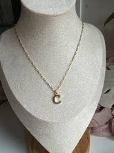 Classic Block Initial on Paperclip chain - Sky’s Gem Box