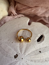 Adjustable Gold Ball Ring - Sky’s Gem Box