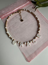 Kids - Shell Name Necklace Gold & White