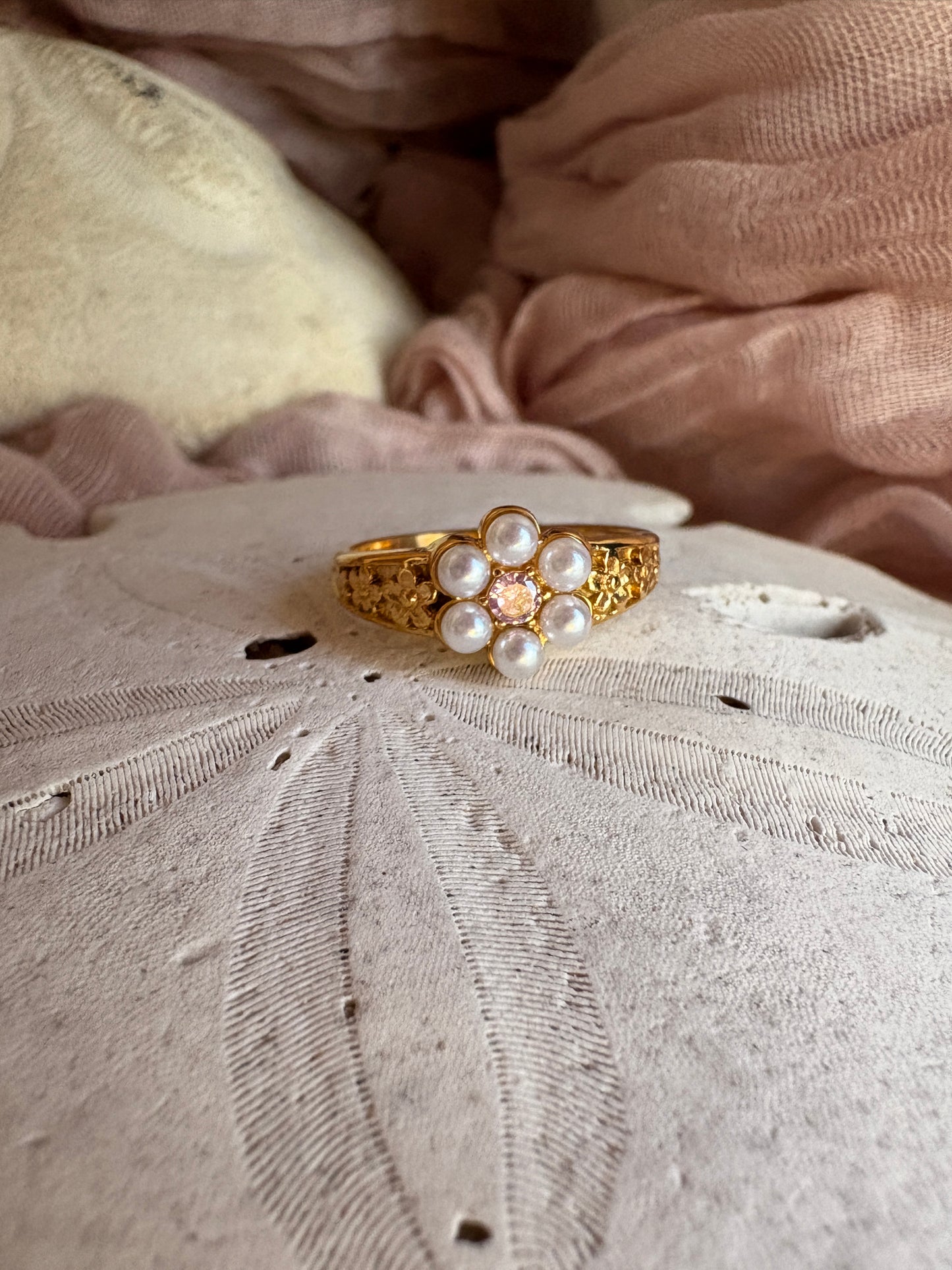 Pearl Flower Ring