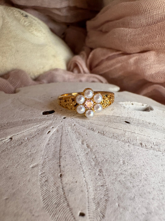 Pearl Flower Ring