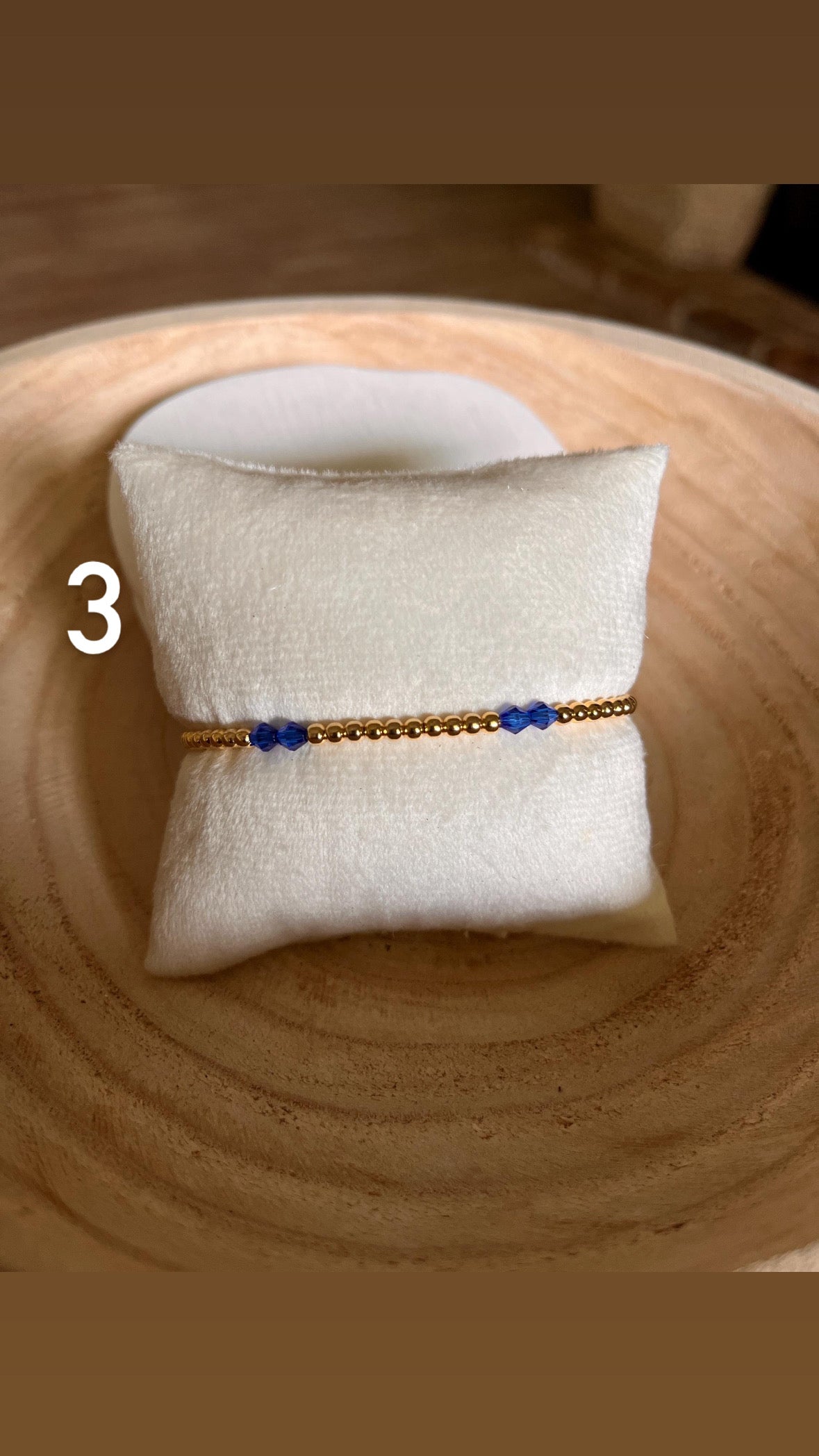 Blue Beaded Bracelet Stack