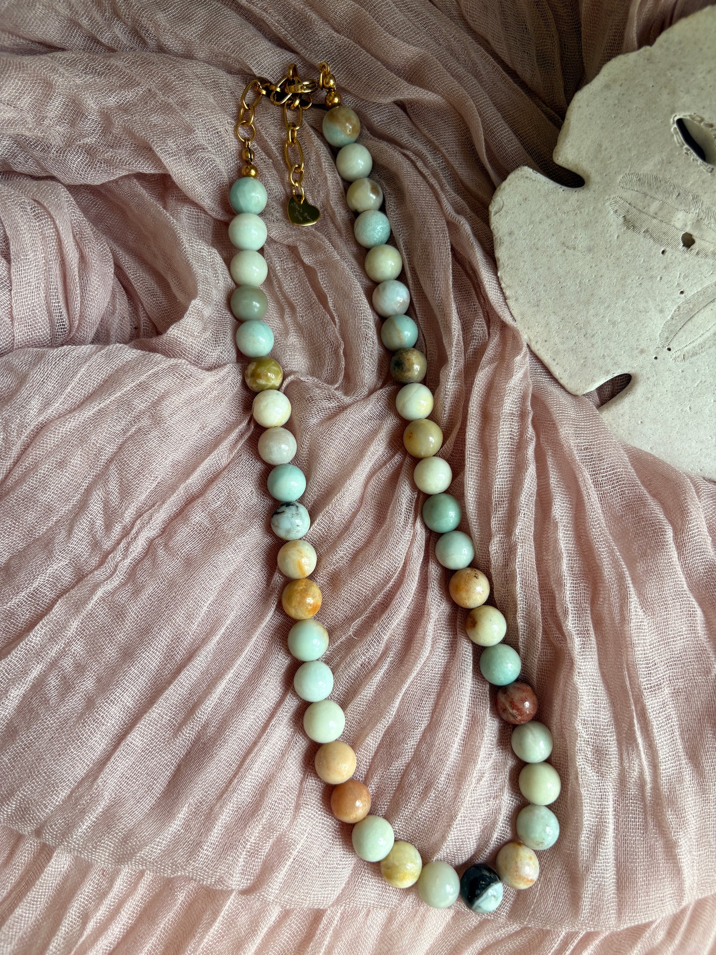 Sea Breeze Round Amazonite Necklace