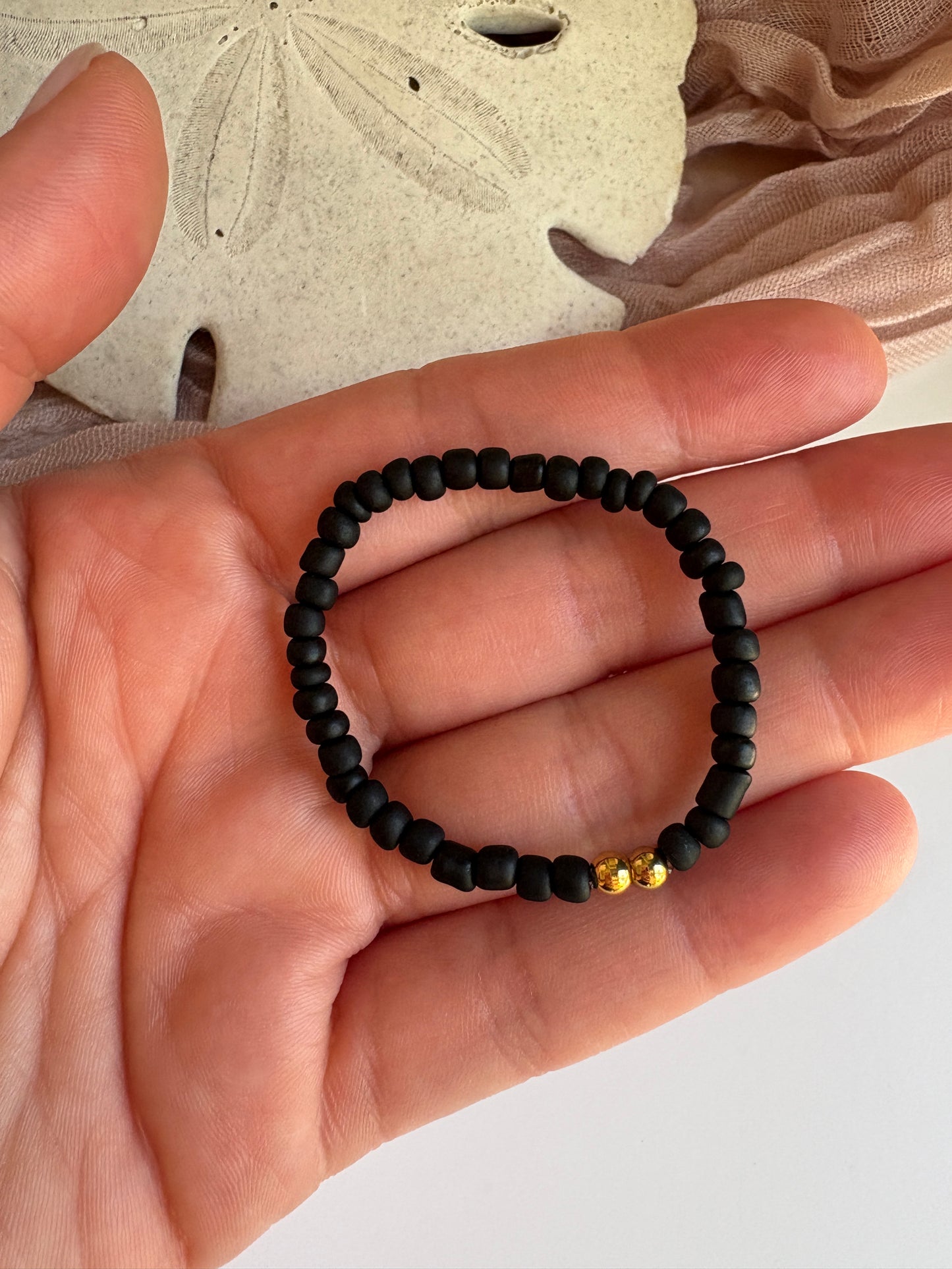 Kids- Matte Black Bracelet