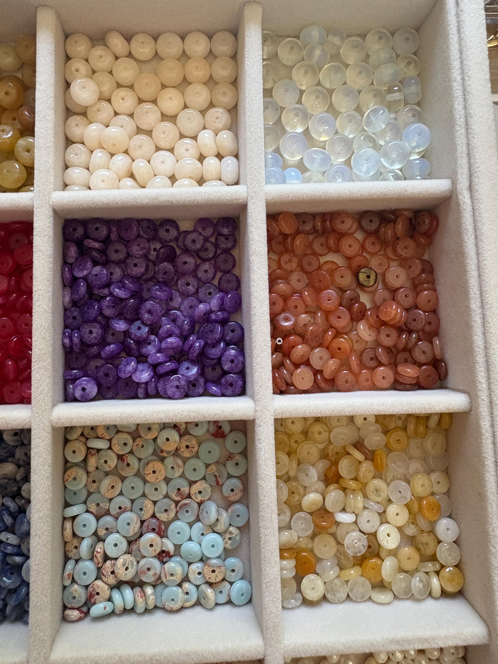 Rainbow Flat Agate Necklace - Sky’s Gem Box