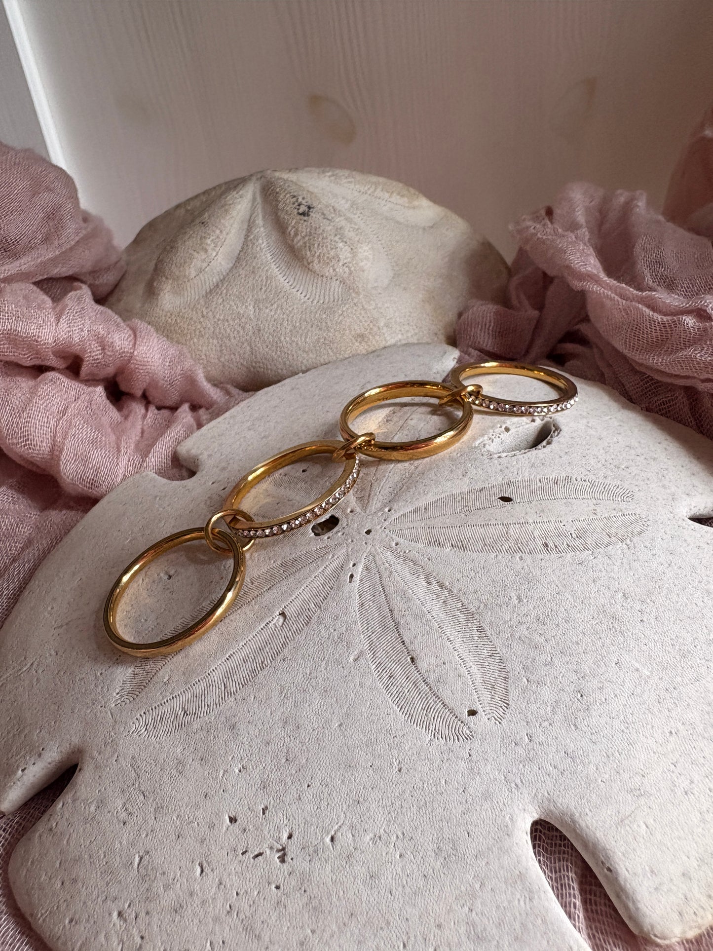 Stacked CZ Loop Ring - Sky’s Gem Box