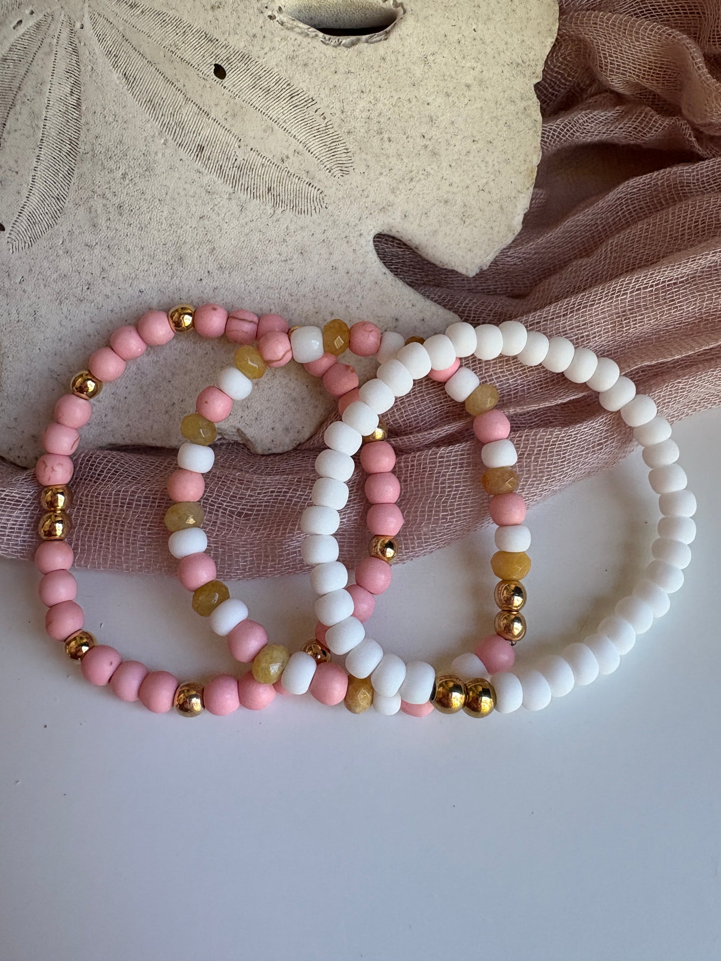 Kids- Matte White Bracelet
