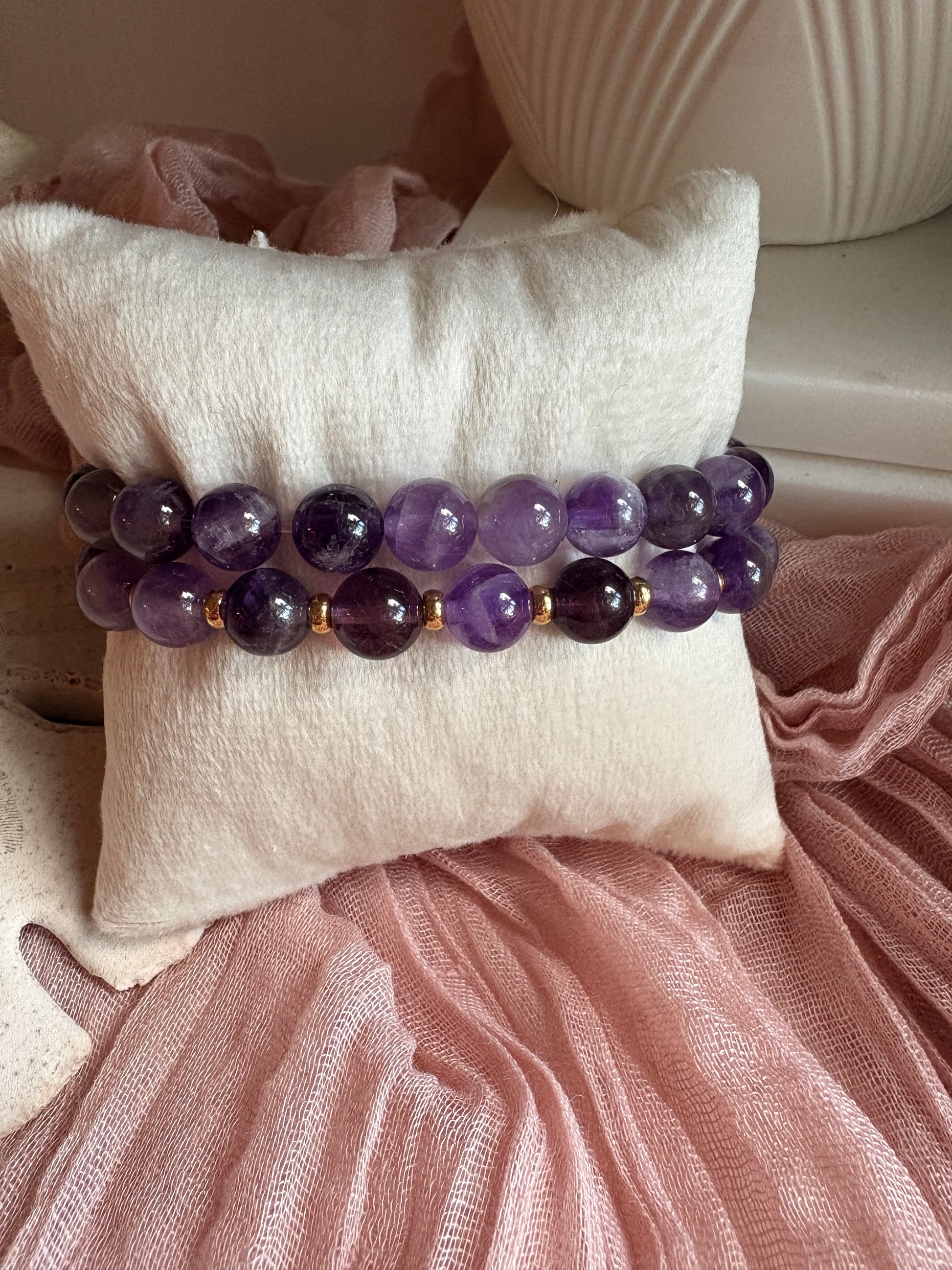 Purple Beaded Bracelet - Sky’s Gem Box