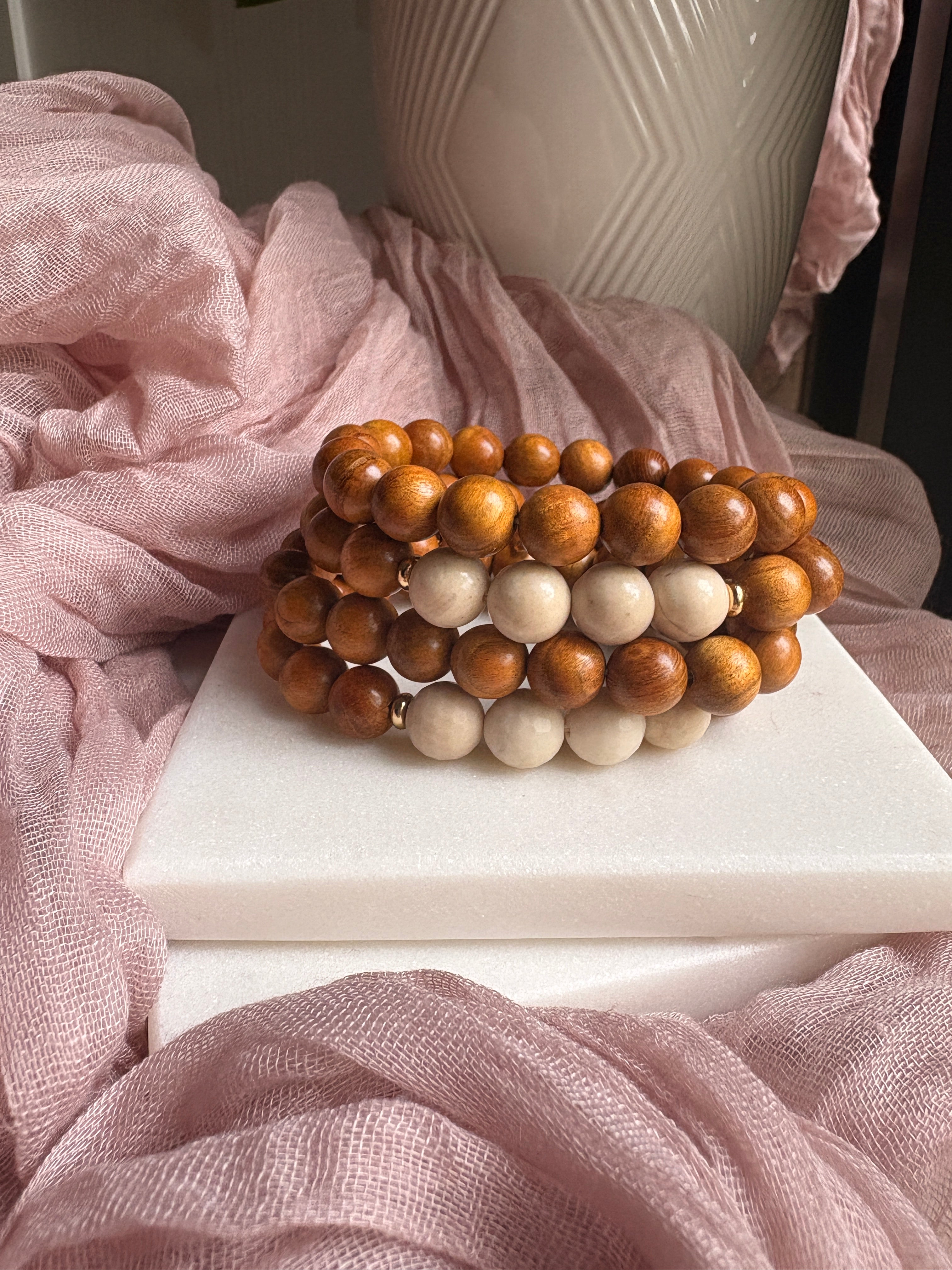 Warm Tone Wood Bracelet