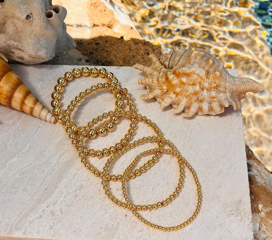 Gold plated Beaded Bracelets
