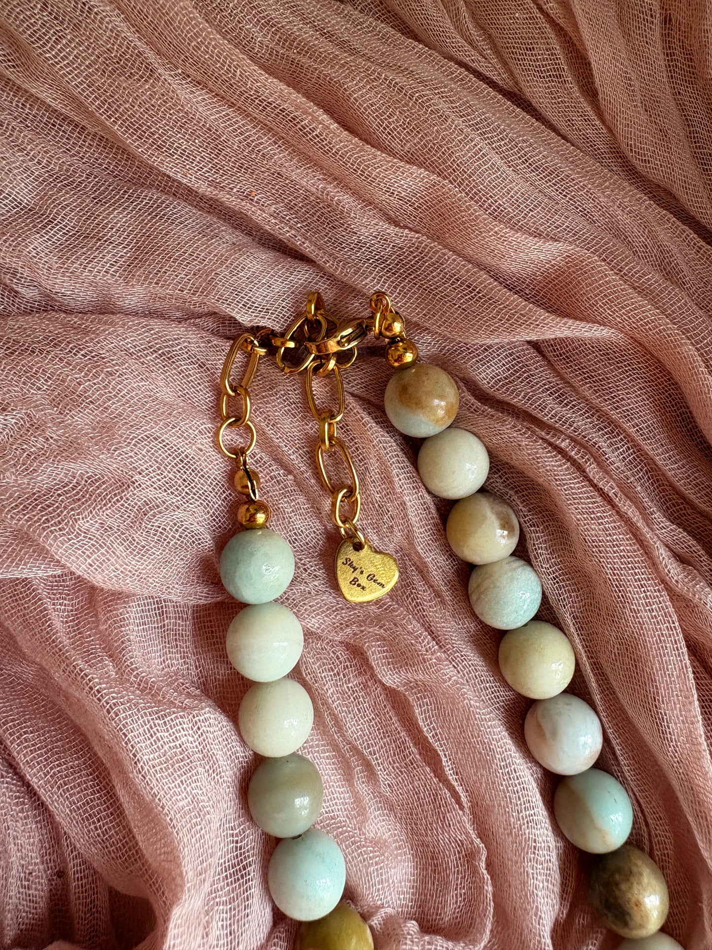 Sea Breeze Round Amazonite Necklace