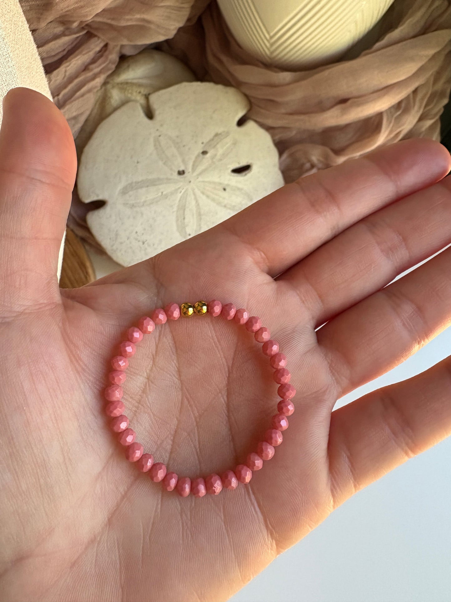 Kids- Watermelon Czech Glass Bracelet