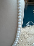 White Porcelain Beaded necklace - Sky’s Gem Box