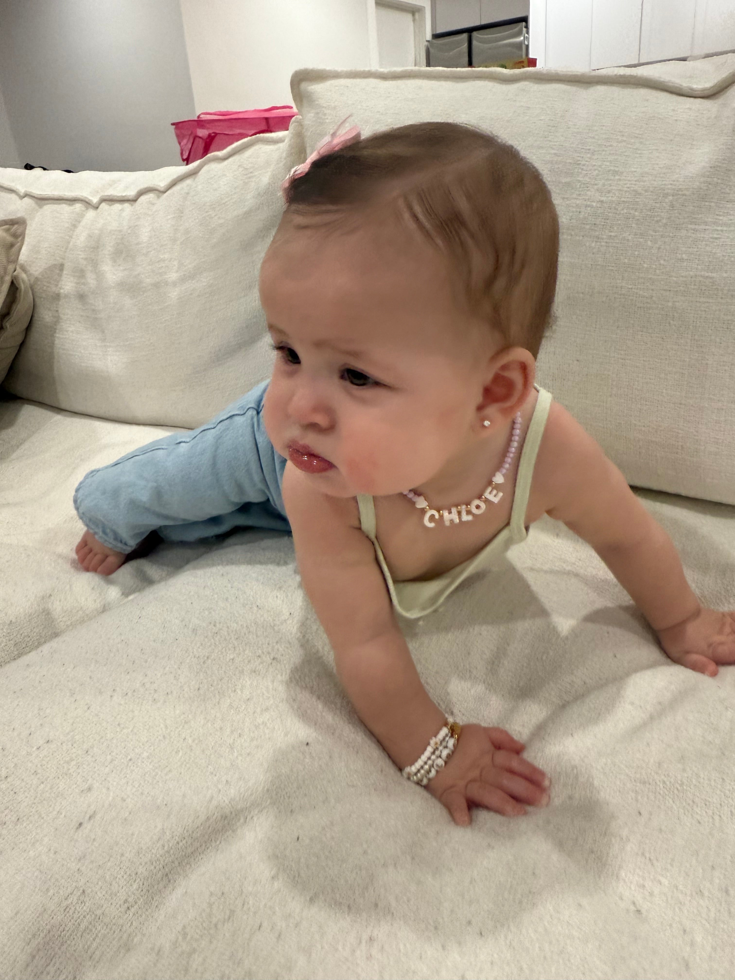 Kids - Shell Name Necklace pick your color