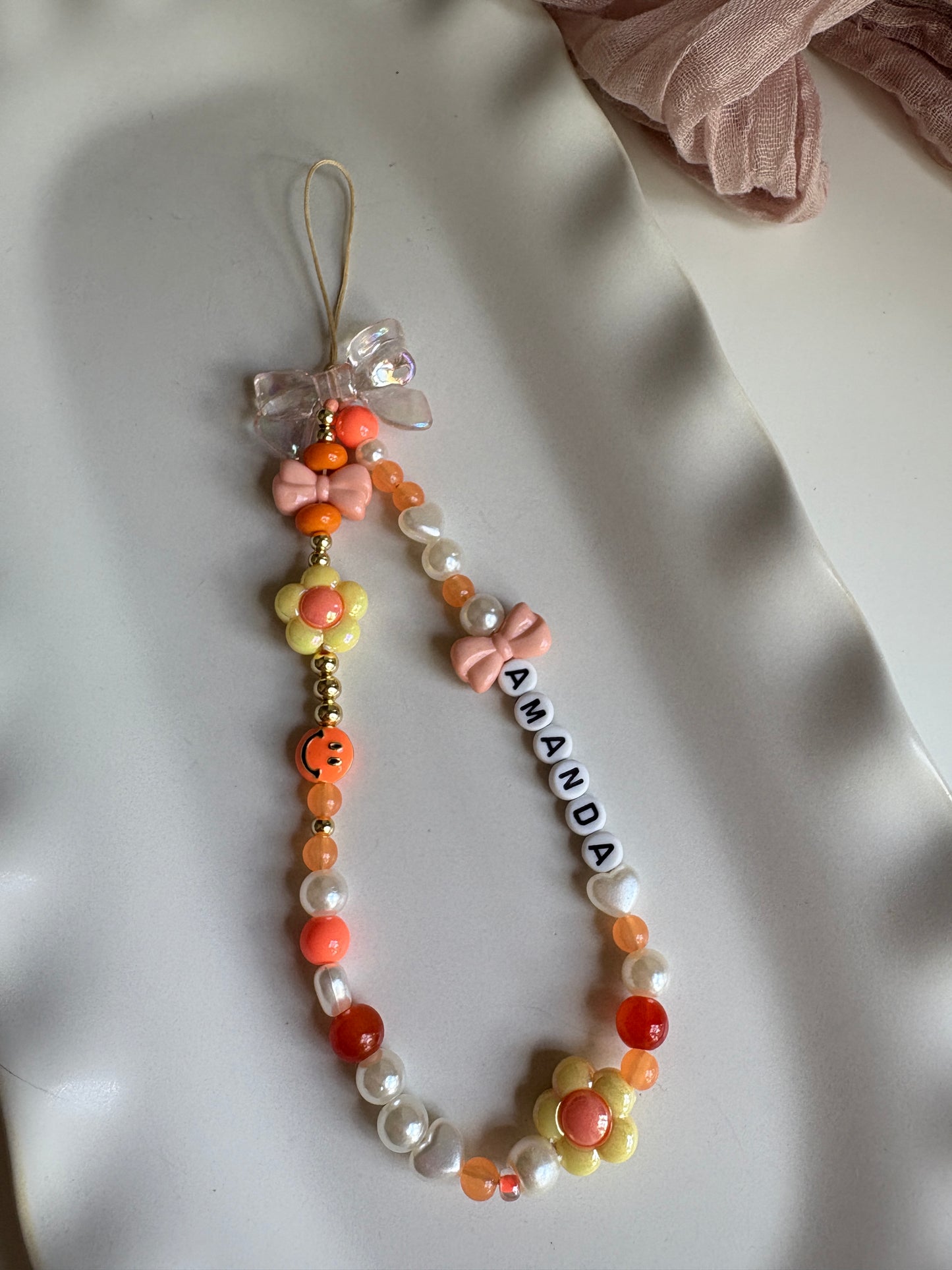 Orange Phone Strap