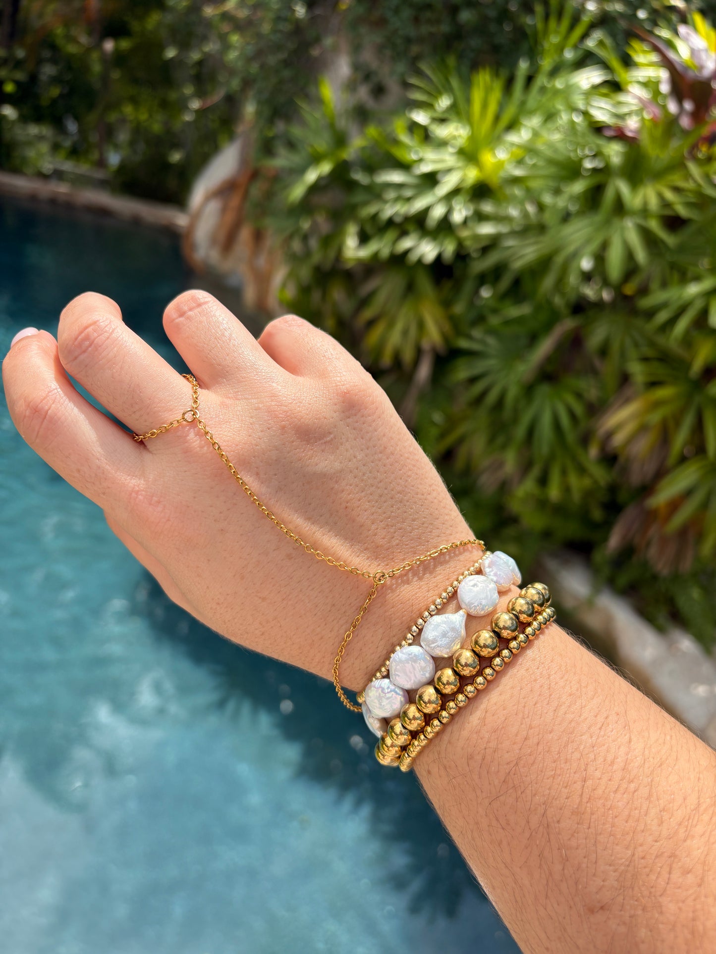 Coin Pearl Bracelet