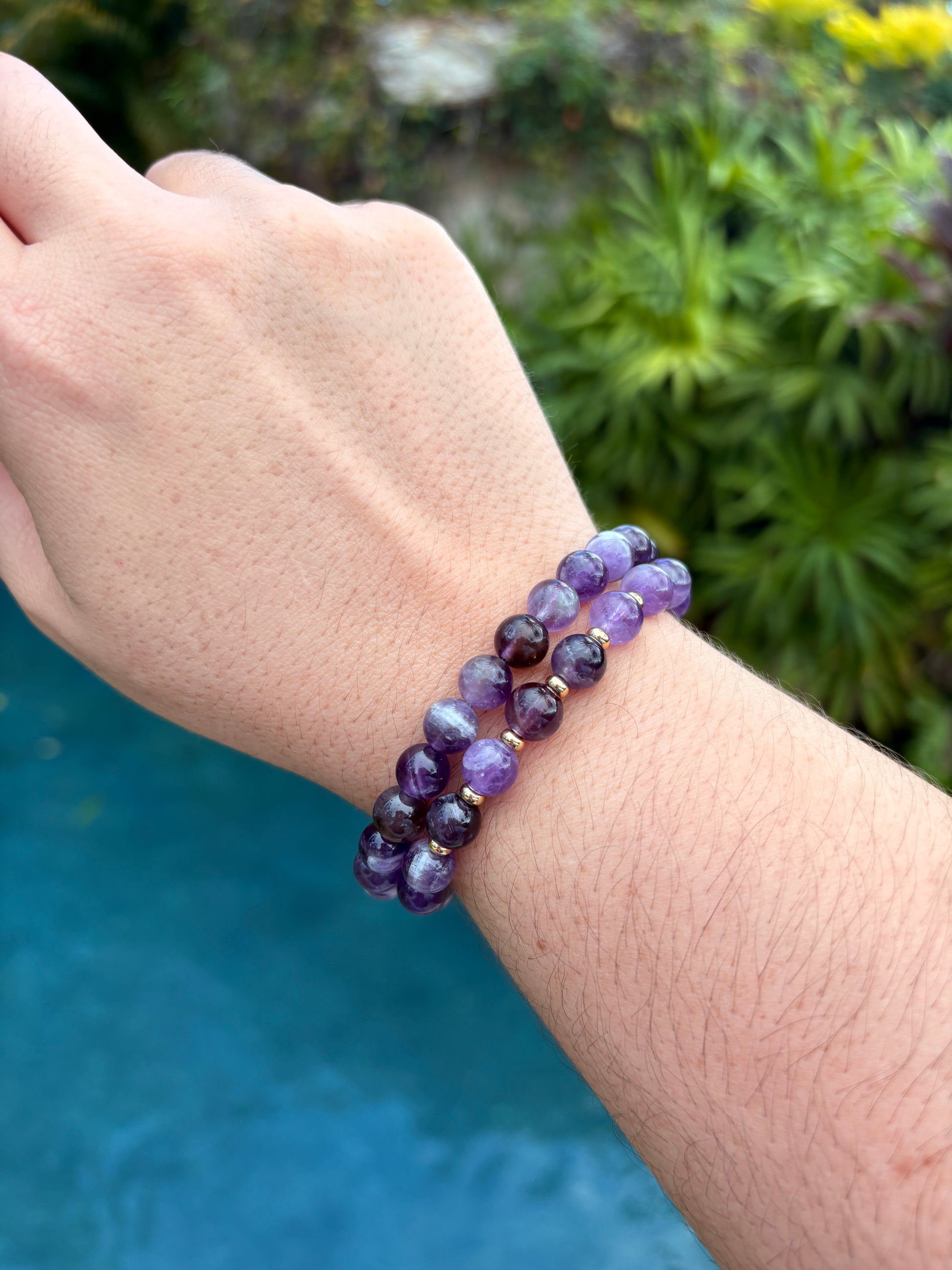 Purple Beaded Bracelet - Sky’s Gem Box