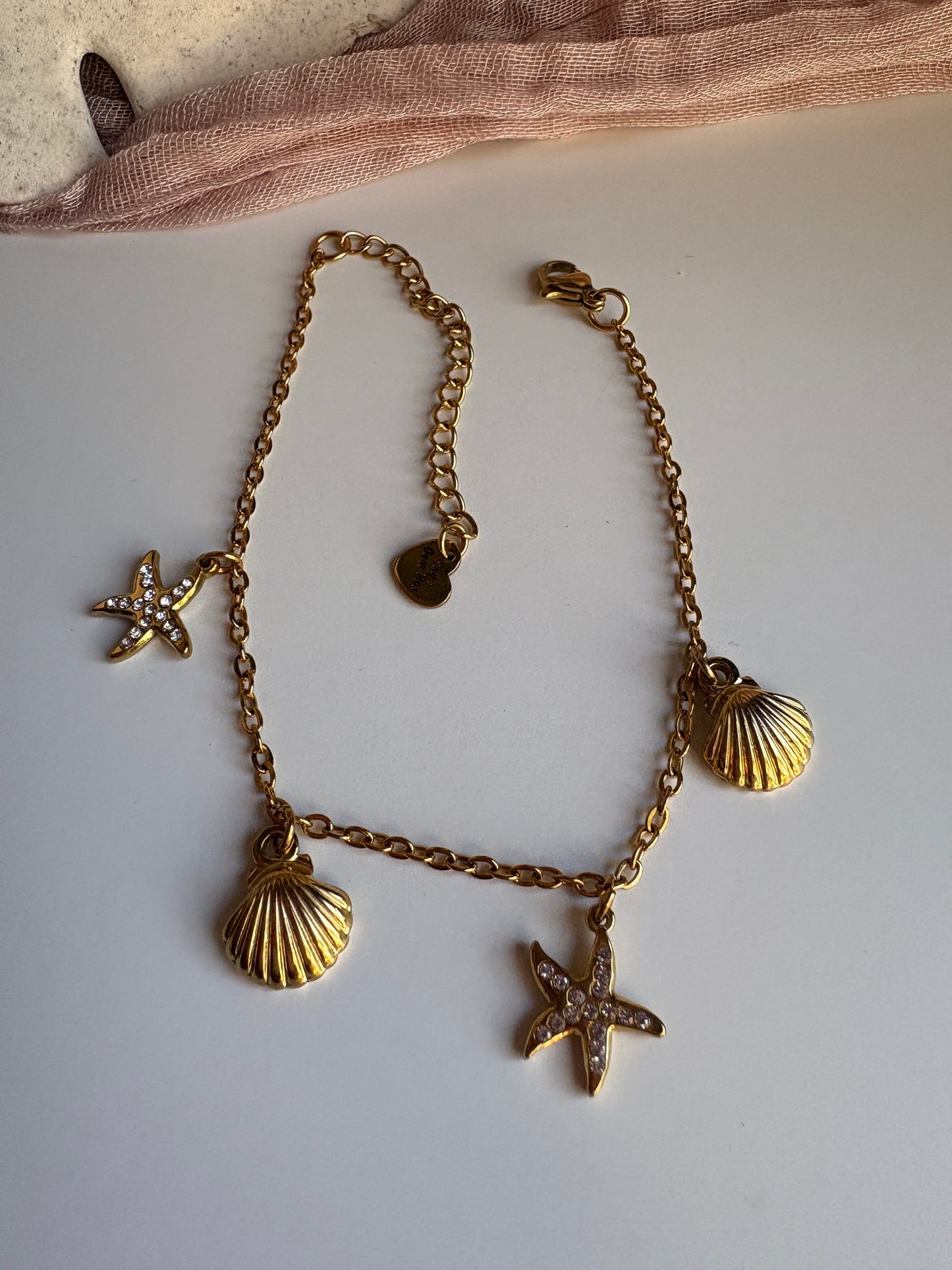 Dainty Nautical Charm Bracelet
