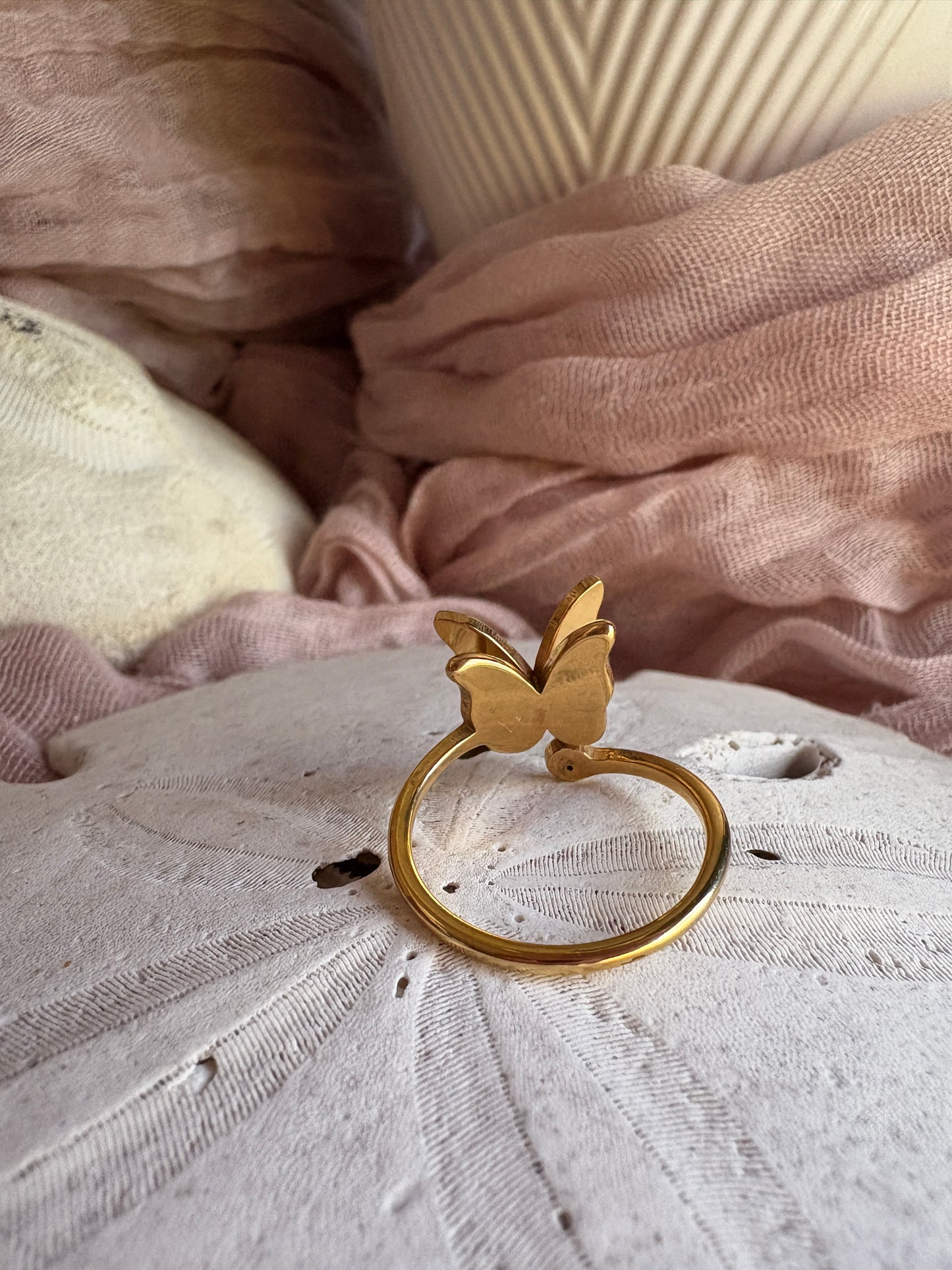 Adjustable Butterfly Ring