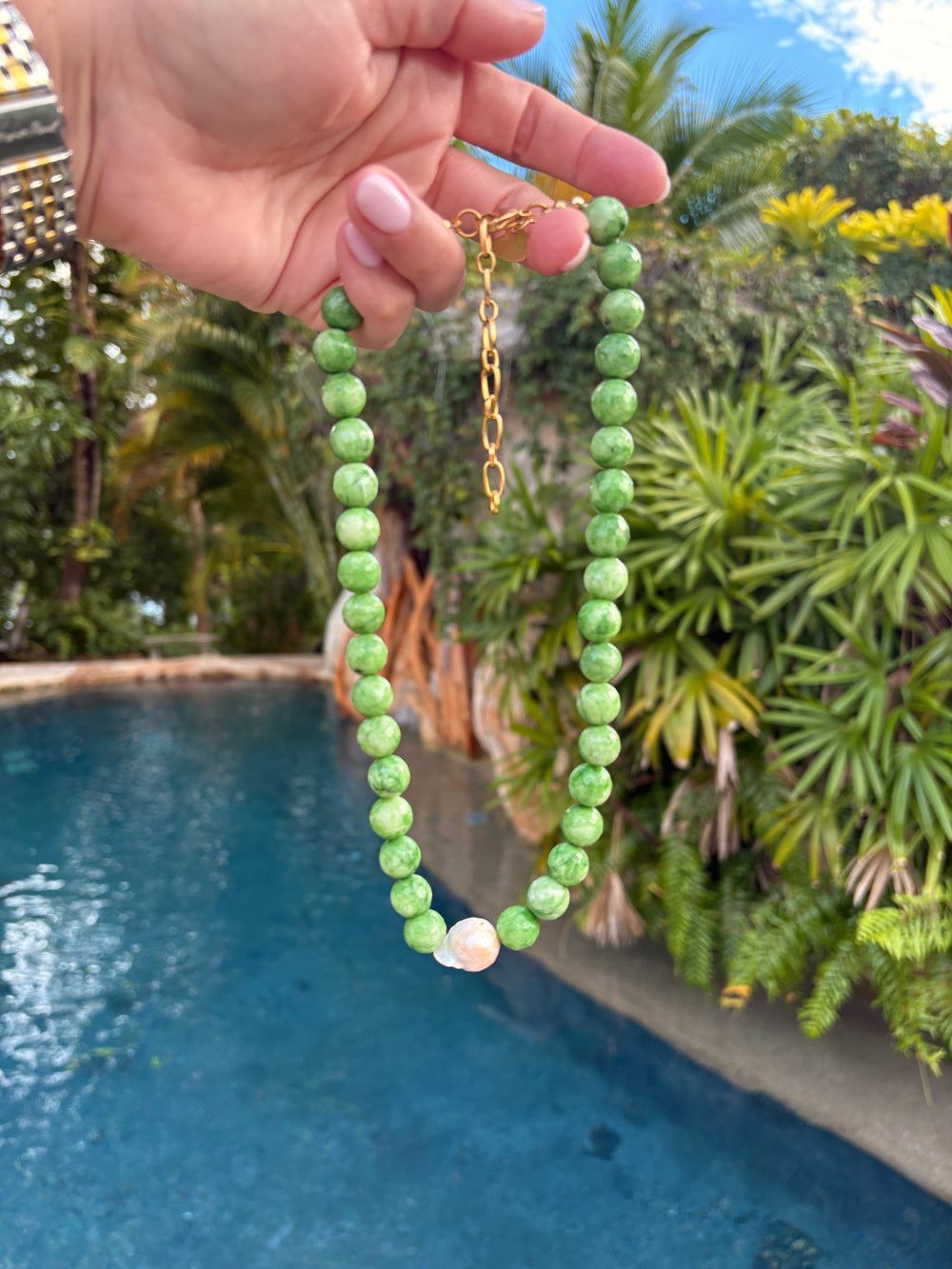 Green Goddess Necklace - Sky’s Gem Box