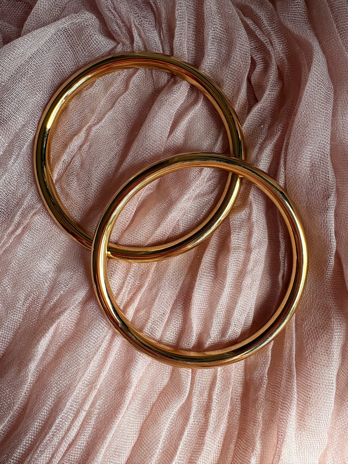 Stainless steel smooth bangles 6mm - Sky’s Gem Box