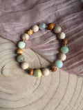 Jasper Blend and Amazonite Bracelet