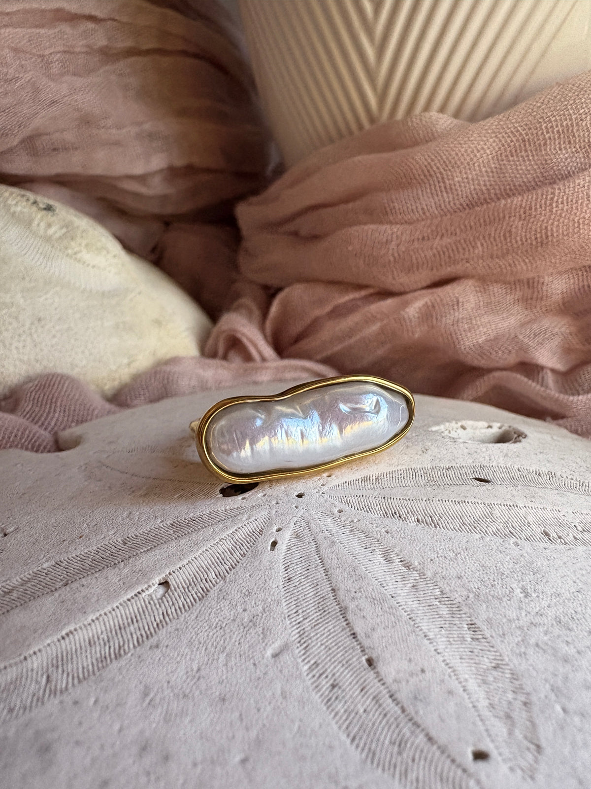 Baroque Pearl Statement Ring - Sky’s Gem Box