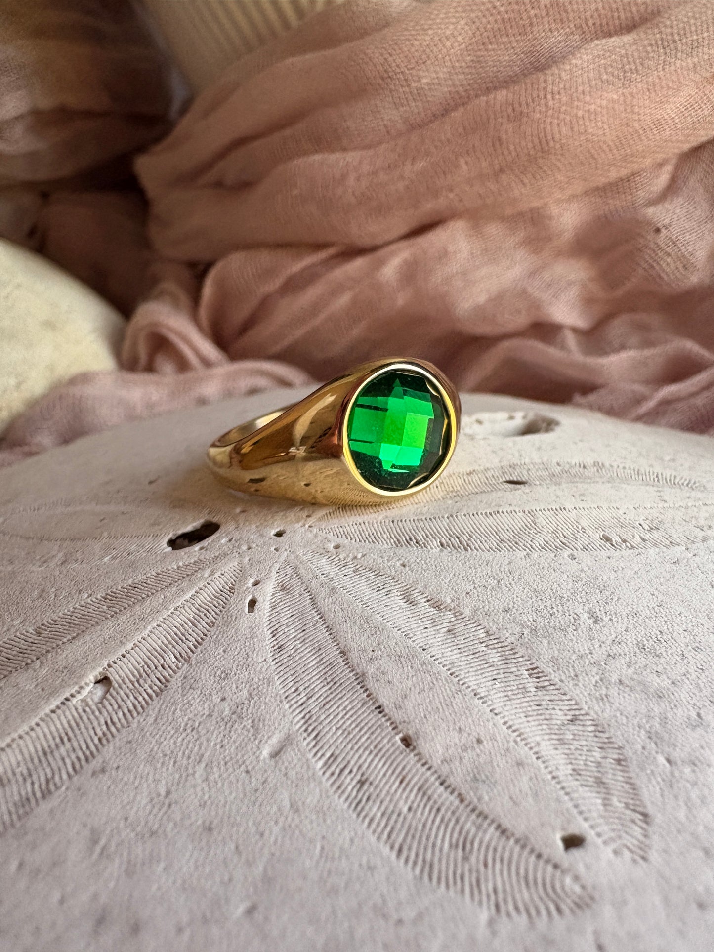 Gemstone Signet Ring