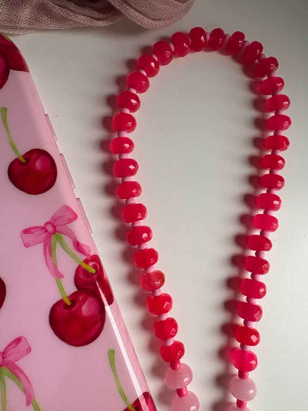 Cherry Pie Phone Strap - Sky’s Gem Box