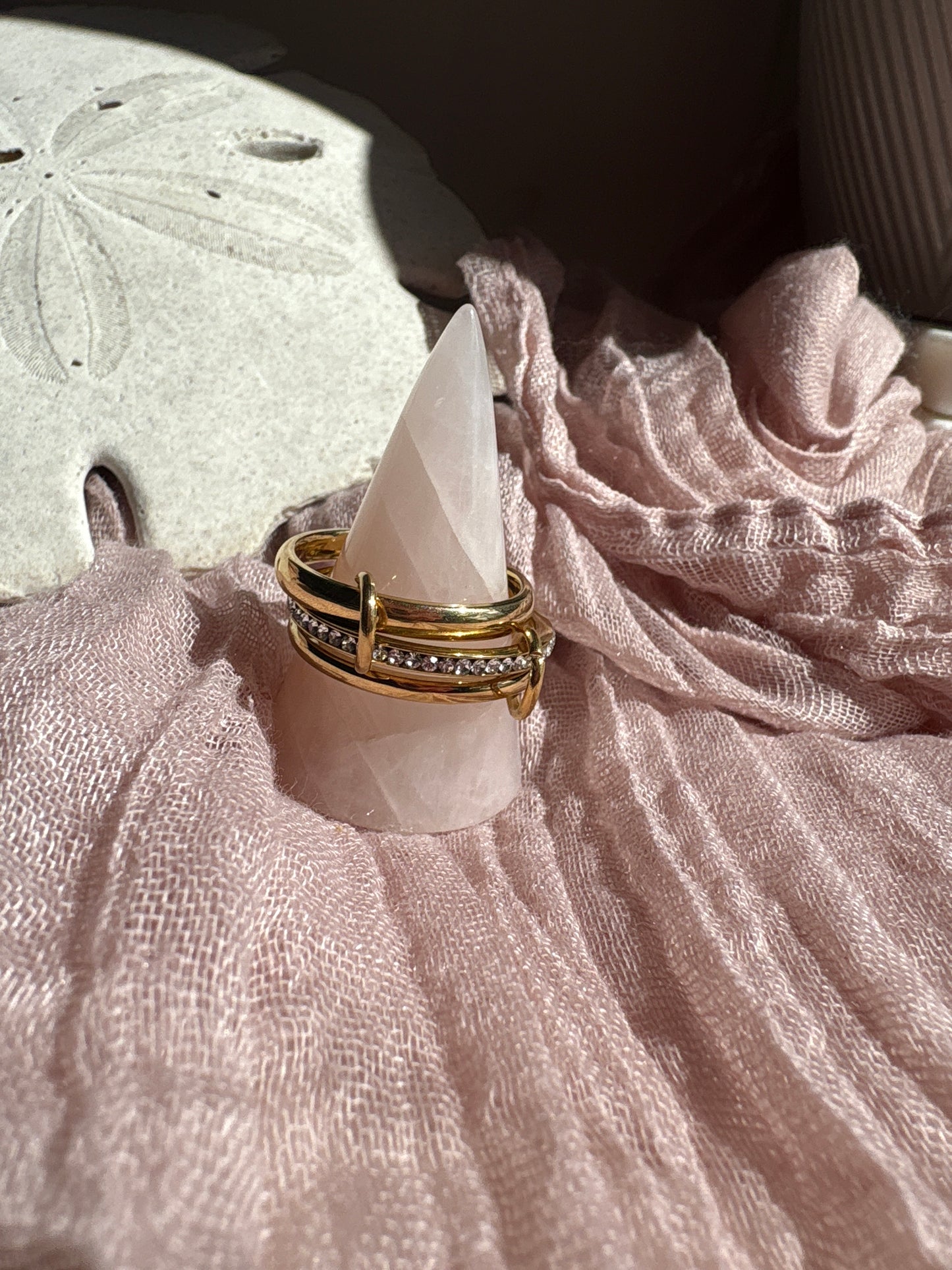 Stacked CZ Loop Ring - Sky’s Gem Box