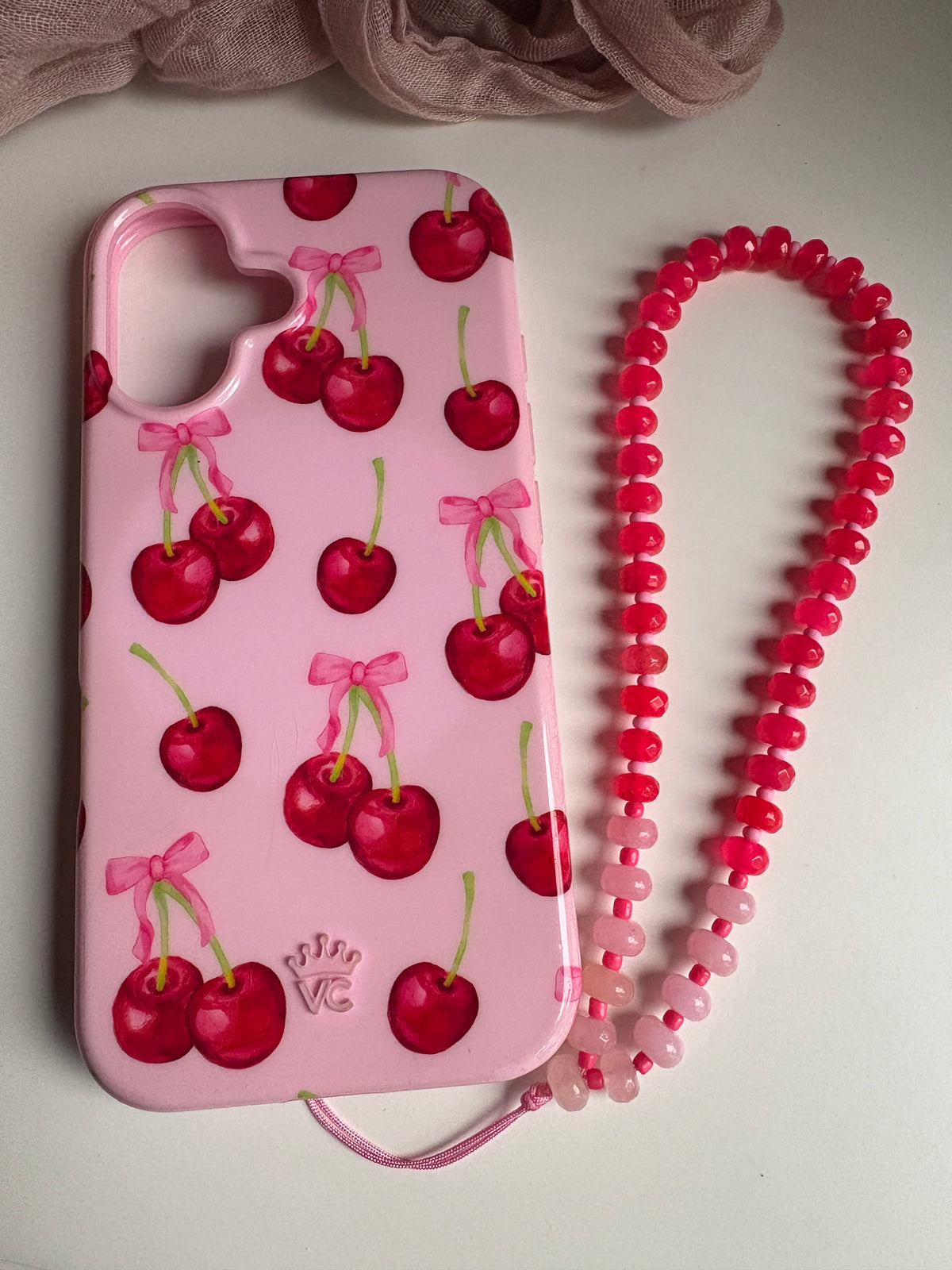 Cherry Pie Phone Strap - Sky’s Gem Box
