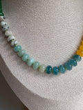 Green tones Agate Necklace 2 - Sky’s Gem Box