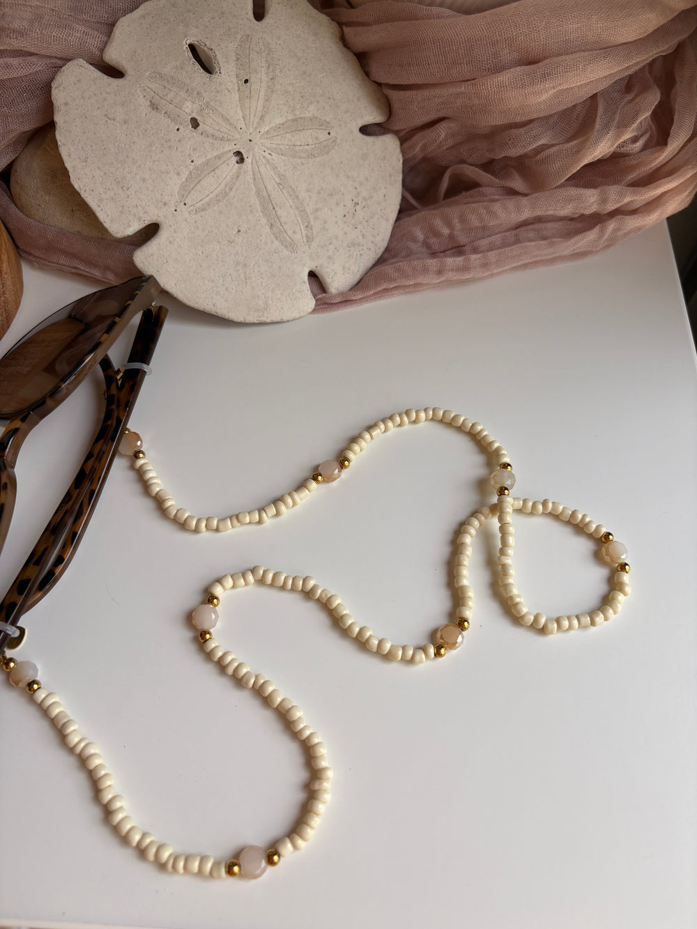 Glasses Chain - Neutrals - Sky’s Gem Box