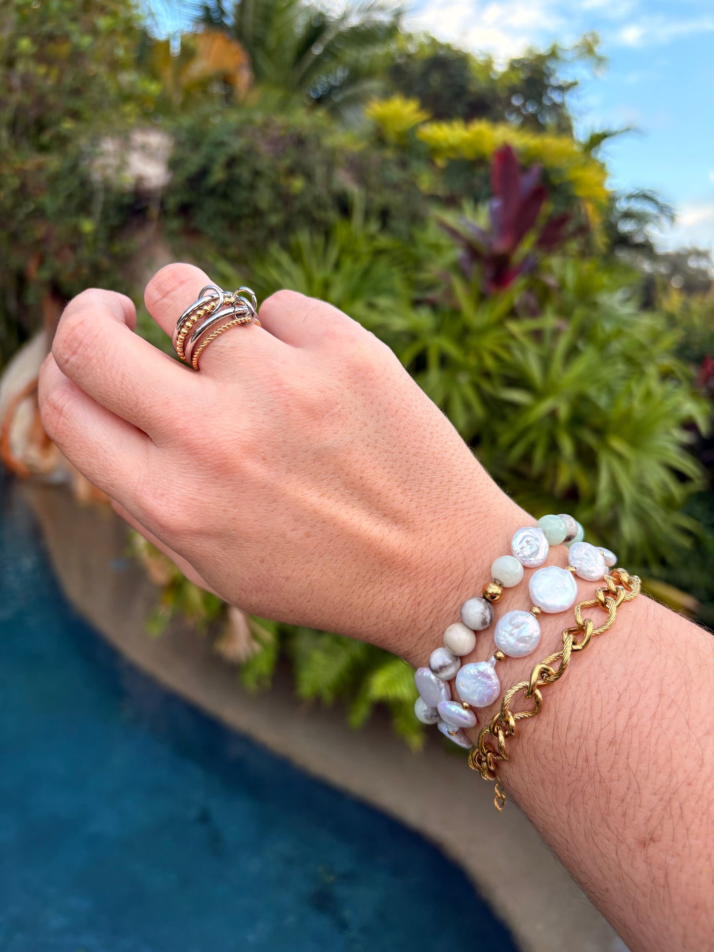 Sea Breeze Amazonite Bracelet Set