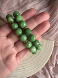 Chunky Green Agate Bracelet