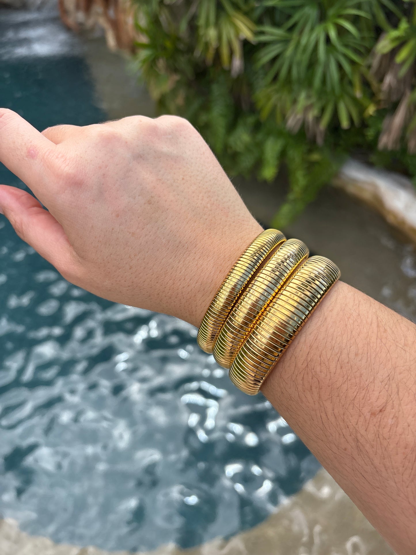 Stainless Steel Stretch Bangles - Sky’s Gem Box