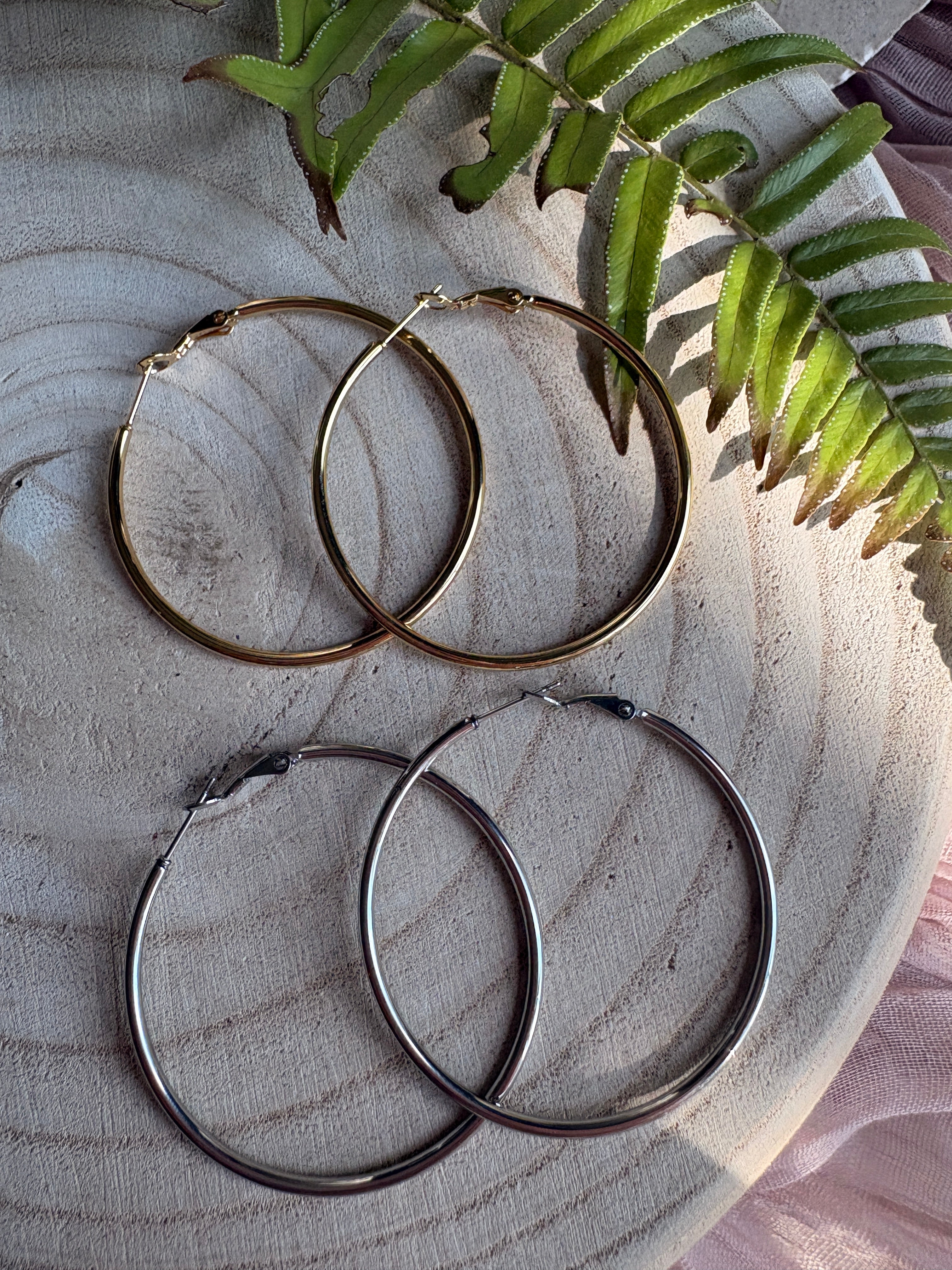 Classic Gold Hoops